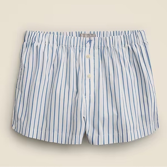 J. Crew Pants - J Crew Cotton poplin boxer short in stripe Medium
